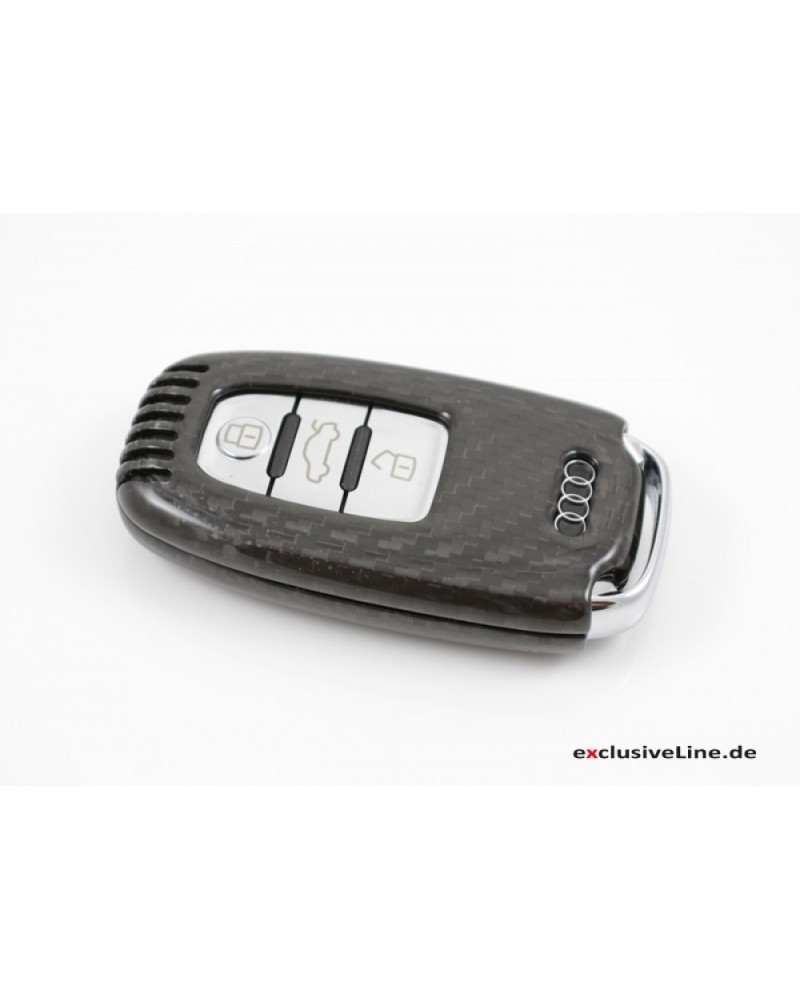 Echt Carbon Auto Schlüssel Cover für Audi A4 A5 A6 A7 A8 Q5 Q7 Q8 R8 ,  49,90 €