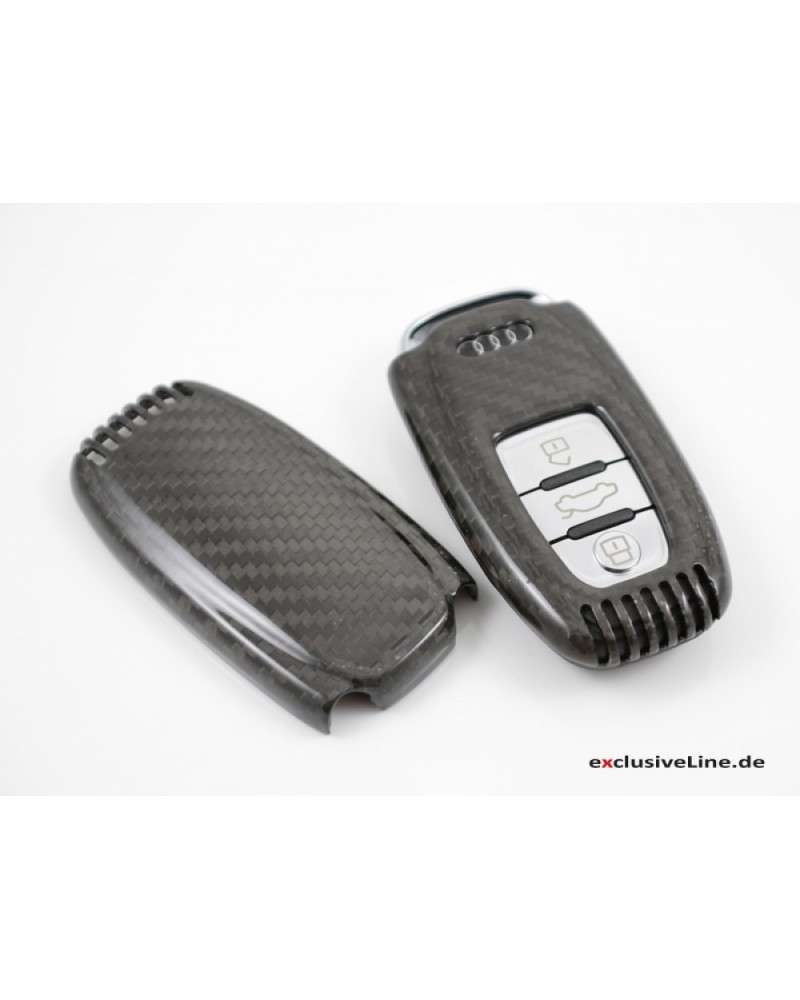 Audi 8W6071208C3Q0 Schlüsselblende Cover Carbon, mit S-Logo, nur für  Schlüssel 4M0959754 8W0959754 8S0959754 ohne Chromspange : : Auto  & Motorrad
